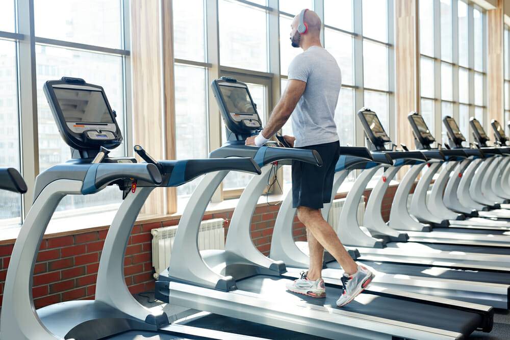 Working out in an Empty Gym